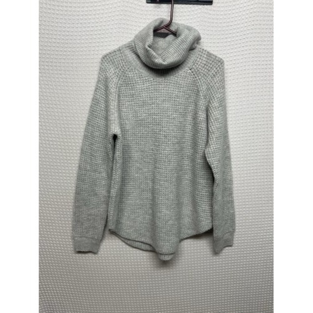 Kuhl Gray Sienna Waffle Knit Outdoors CowlNeck Sweater Women L Bangladesh